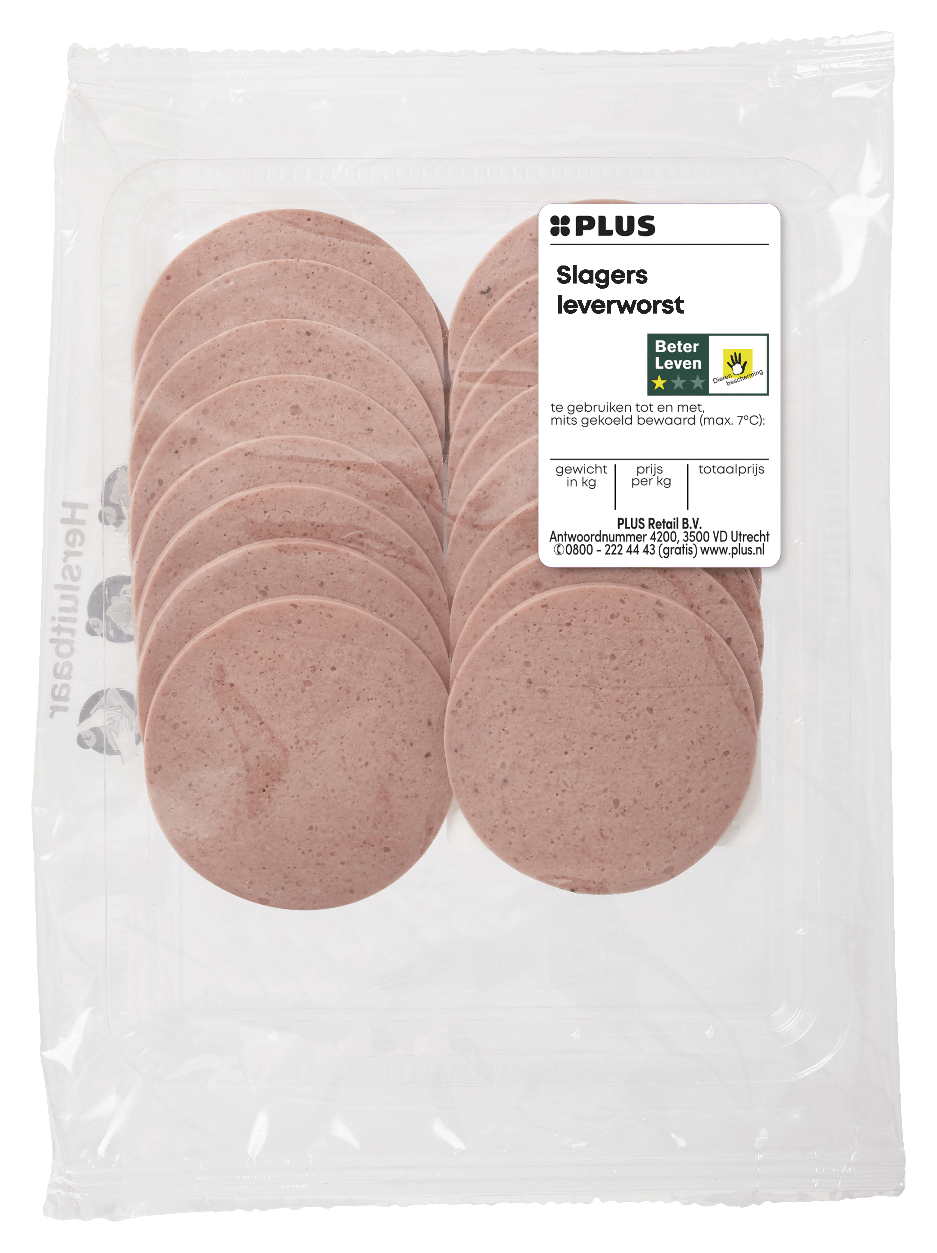 PLUS Slagersleverworst 125 gram