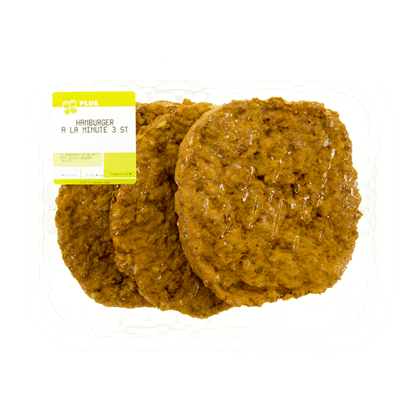 PLUS Hamburger a la minute 3 stuks 300 gram