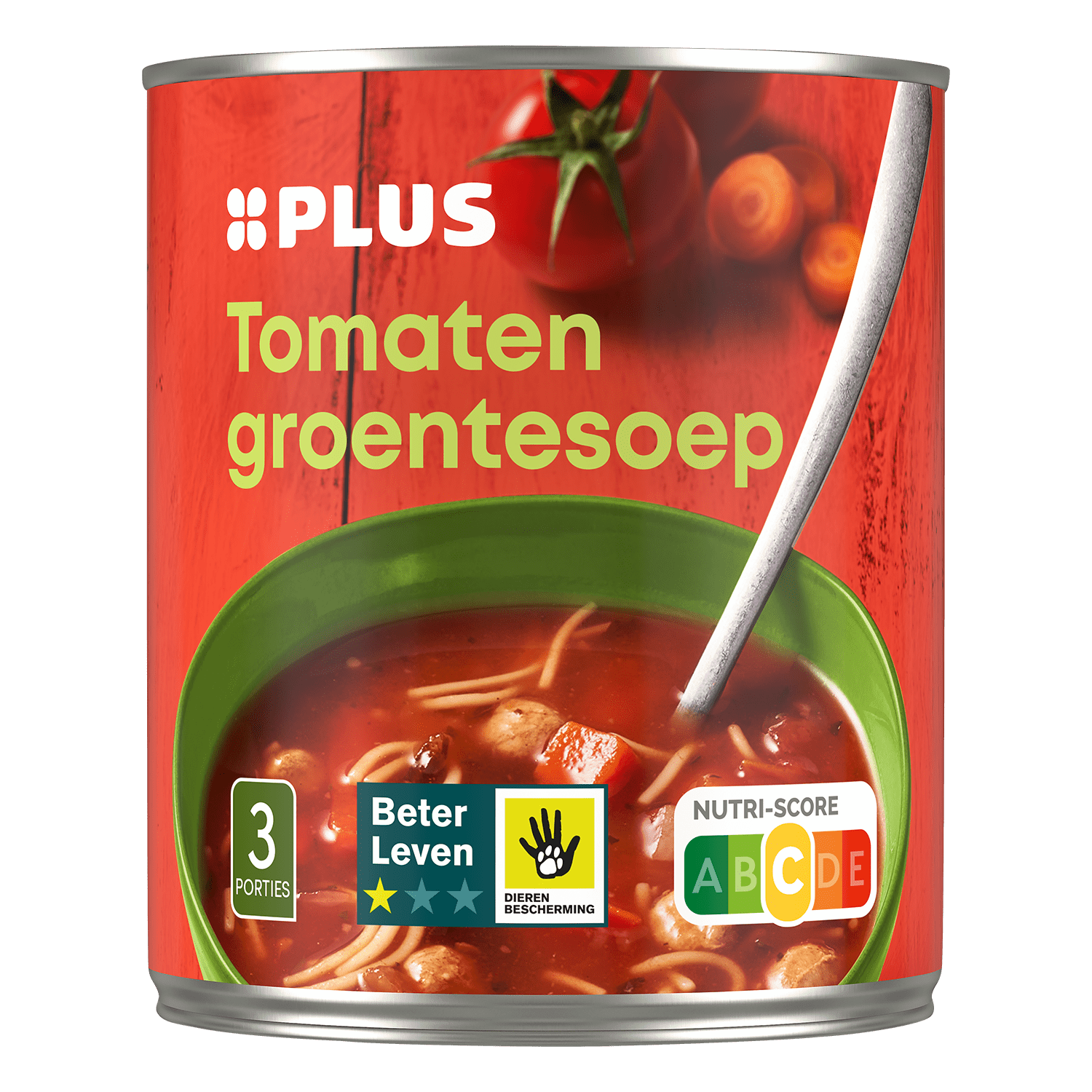 PLUS Tomaten groentesoep BLK 1 ster Blik 800 ml