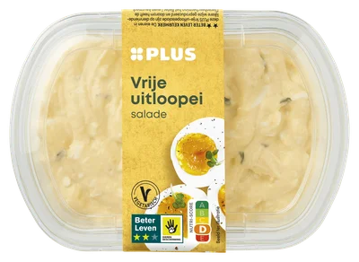 PLUS Vrije uitloopei salade Kuipje 175 g