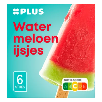 PLUS Watermeloenijsjes Doos 6 st