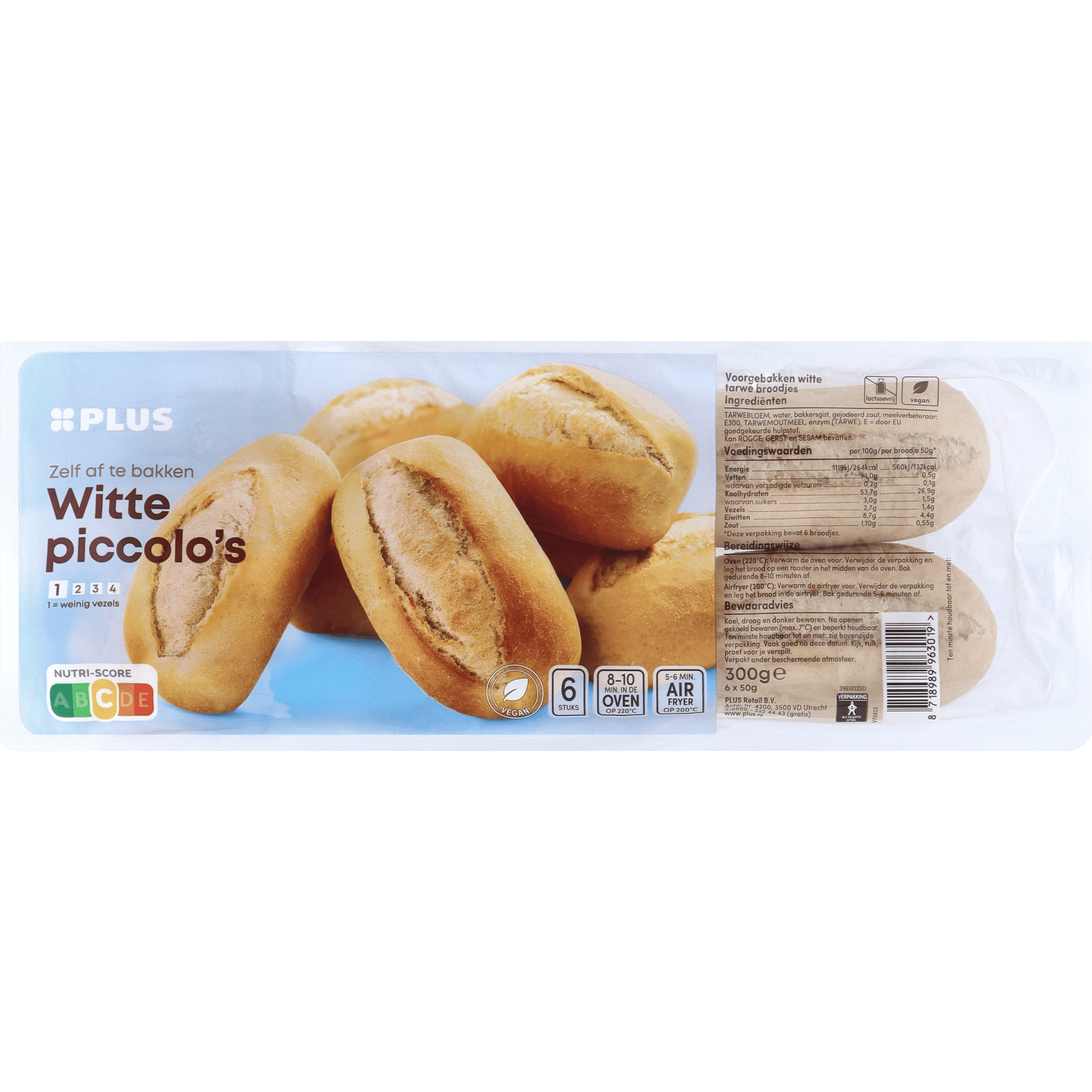 PLUS Witte piccolo's Zak 300 g