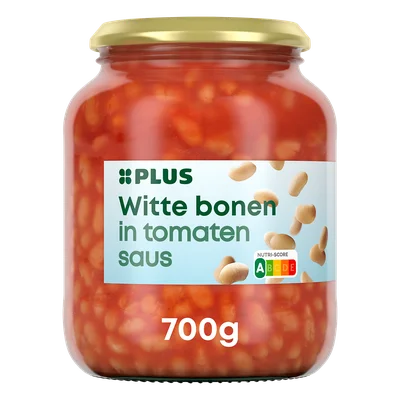 PLUS Witte bonen in tomatensaus Pot 700 g