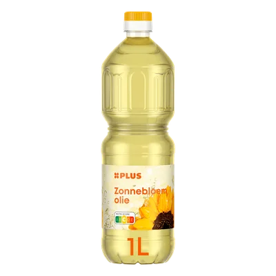 PLUS Zonnebloemolie Fles 1000 ml