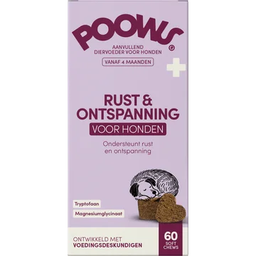 Poows Rust & Ontspanning voor Honden 60 Soft Chews