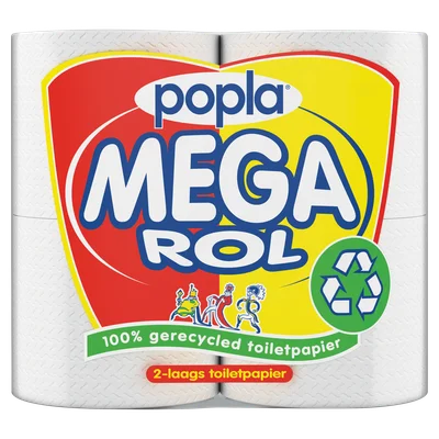 Popla Toiletpapier 2 laags recycled