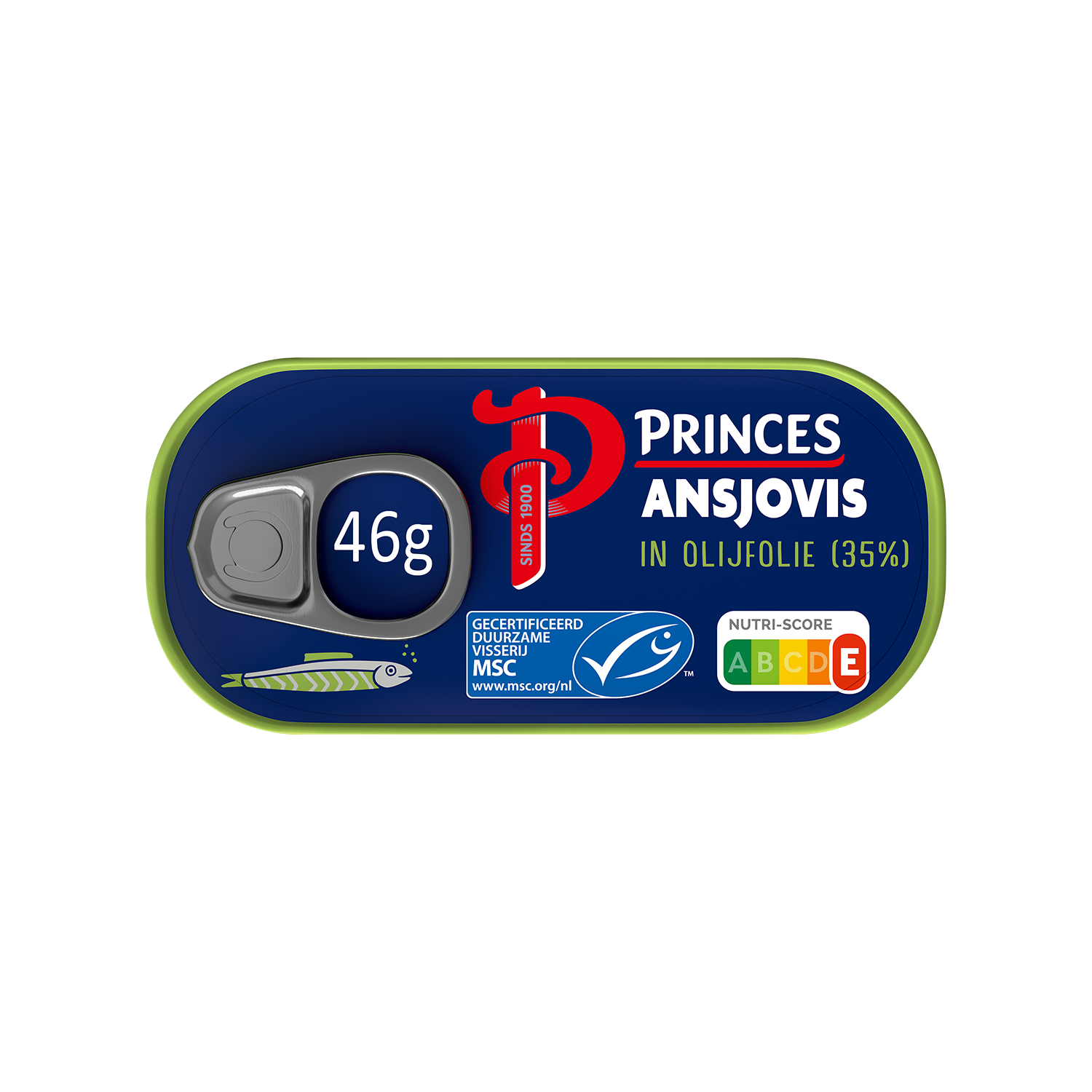 Princes Ansjovis in olijfolie MSC Blik 46 g