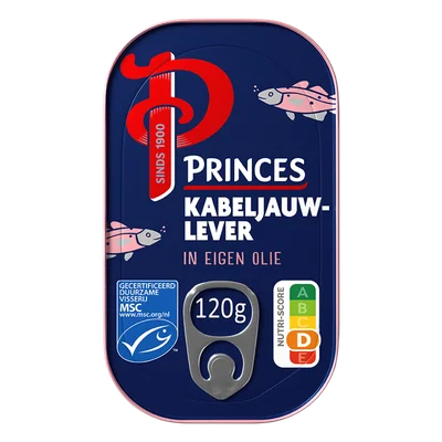 Princes Kabeljauwlever in eigen olie