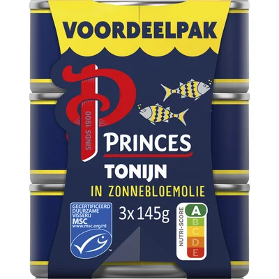 Princes Tonijnstukken in zonnebloemolie voordeel