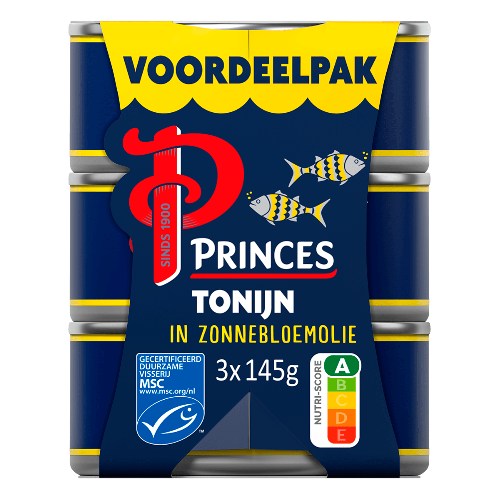 Princes Tonijnstukken zonneblo MSC 3p Set 435 g