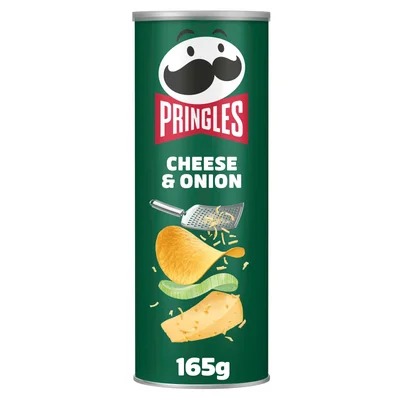 Pringles Chips Cheese &amp; onion Koker 165 g