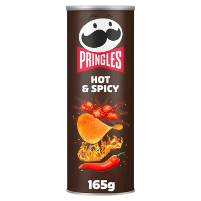 Pringles Chips Hot &amp; Spicy Koker 165 g