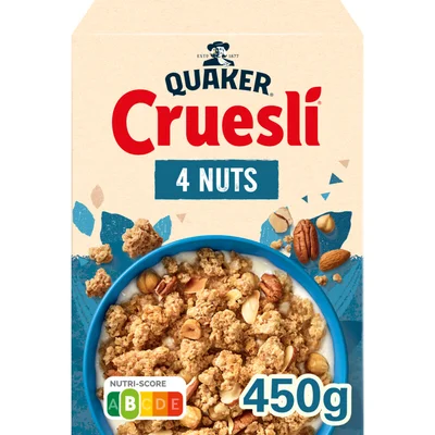 Quaker Cruesli 4 nuts