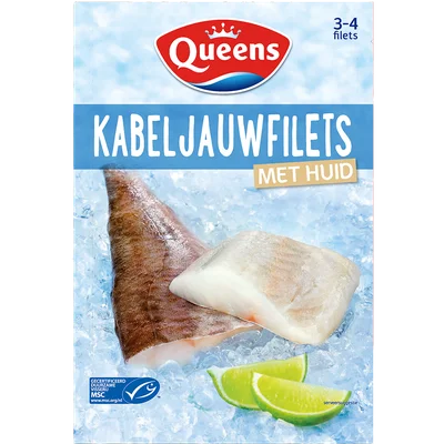 Queens Kabeljauwfilet met huid