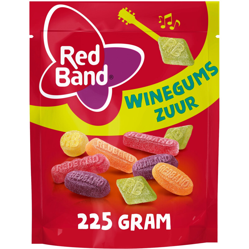 Red Band Winegums Zuur 235 g
