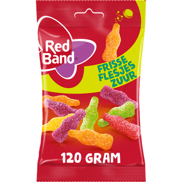 Red Band Frisse Flesjes Zuur 120 g