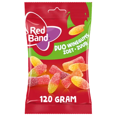 Redband Duo winegums zoet zuur