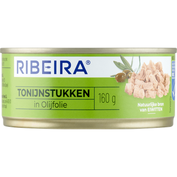 Ribeira Tonijnstukken in Olijfolie 160 g