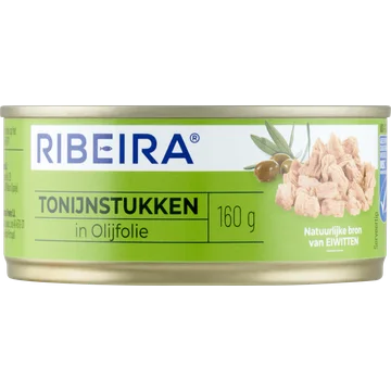 Ribeira Tonijnstukken in Olijfolie 160 g