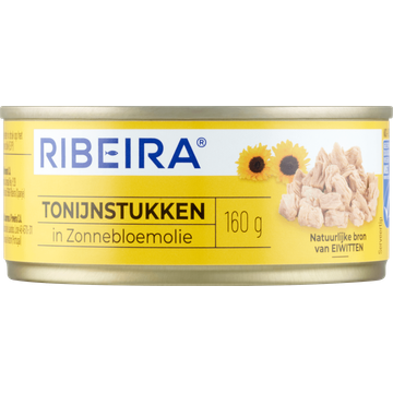 Ribeira Tonijnstukken in Zonnebloemolie 160 g