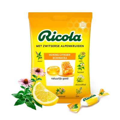Ricola Honing Citroen Echinacea zakje 75 g