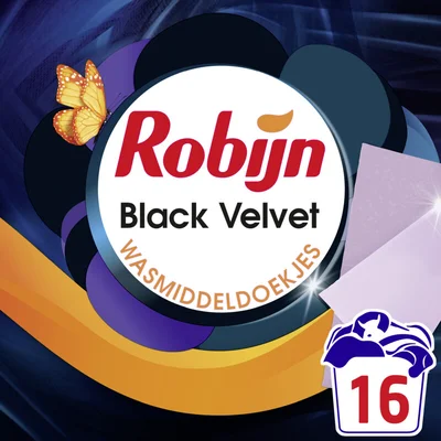 Robijn Wasmiddeldoekjes black