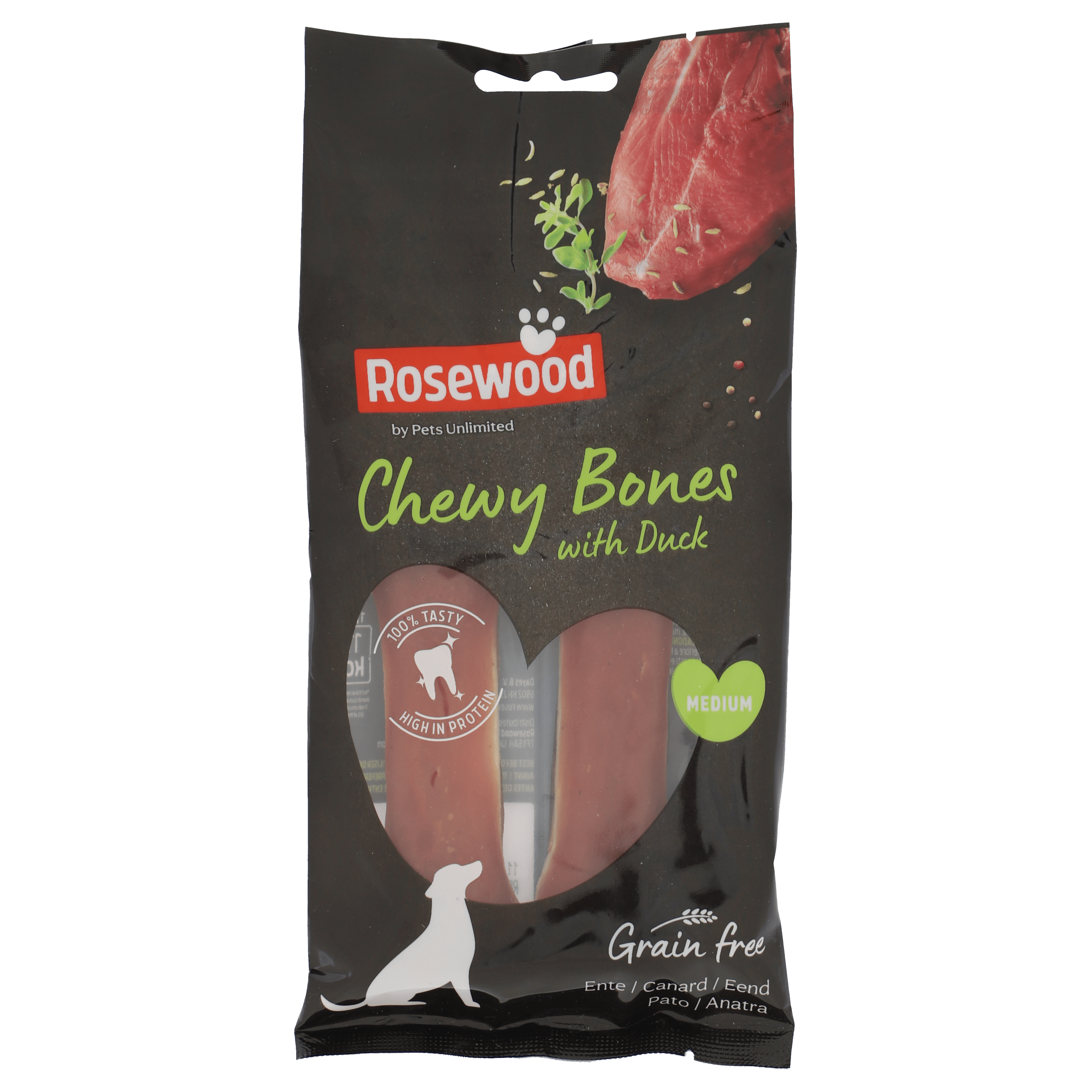 Rosewood Kauwkluiven eend small