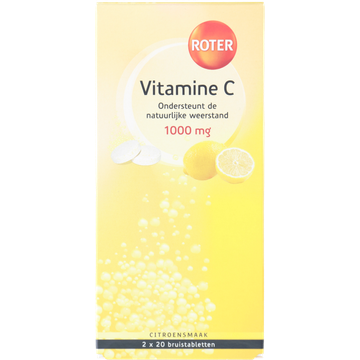 Roter Vitamine C bruistabletten citroen, 2 x 20 stuks