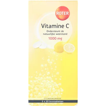 Roter Vitamine C bruistabletten citroen, 2 x 20 stuks