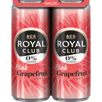 Royal Club Pink Grapefruit 0% 4 x 250ML