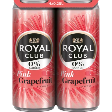Royal Club Pink Grapefruit 0% 4 x 250ML