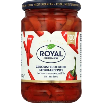 Royal Geroosterde Rode Paprika Strips 310g