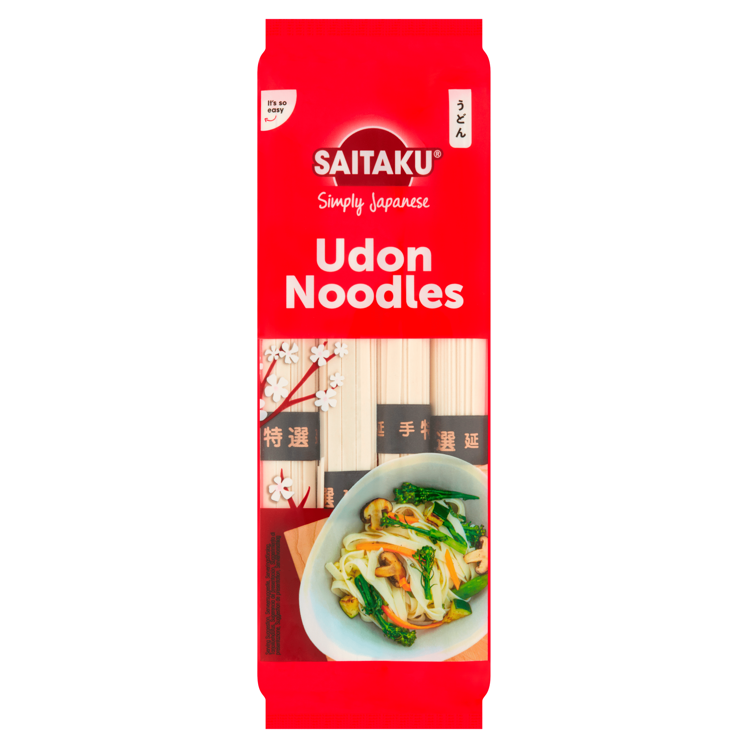 Saitaku Noedels van Tarwemeel Udon Zak 300 g