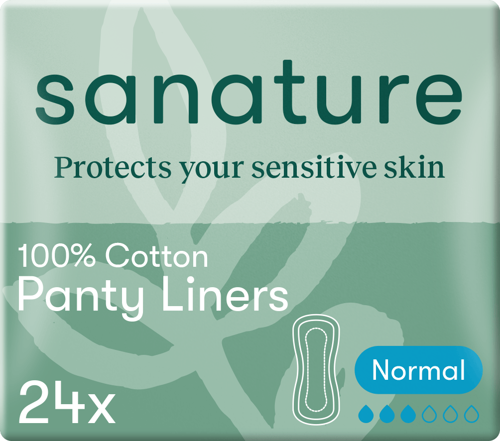 Sanature 100% cotton inlegkruisjes normaal Zak 24 st