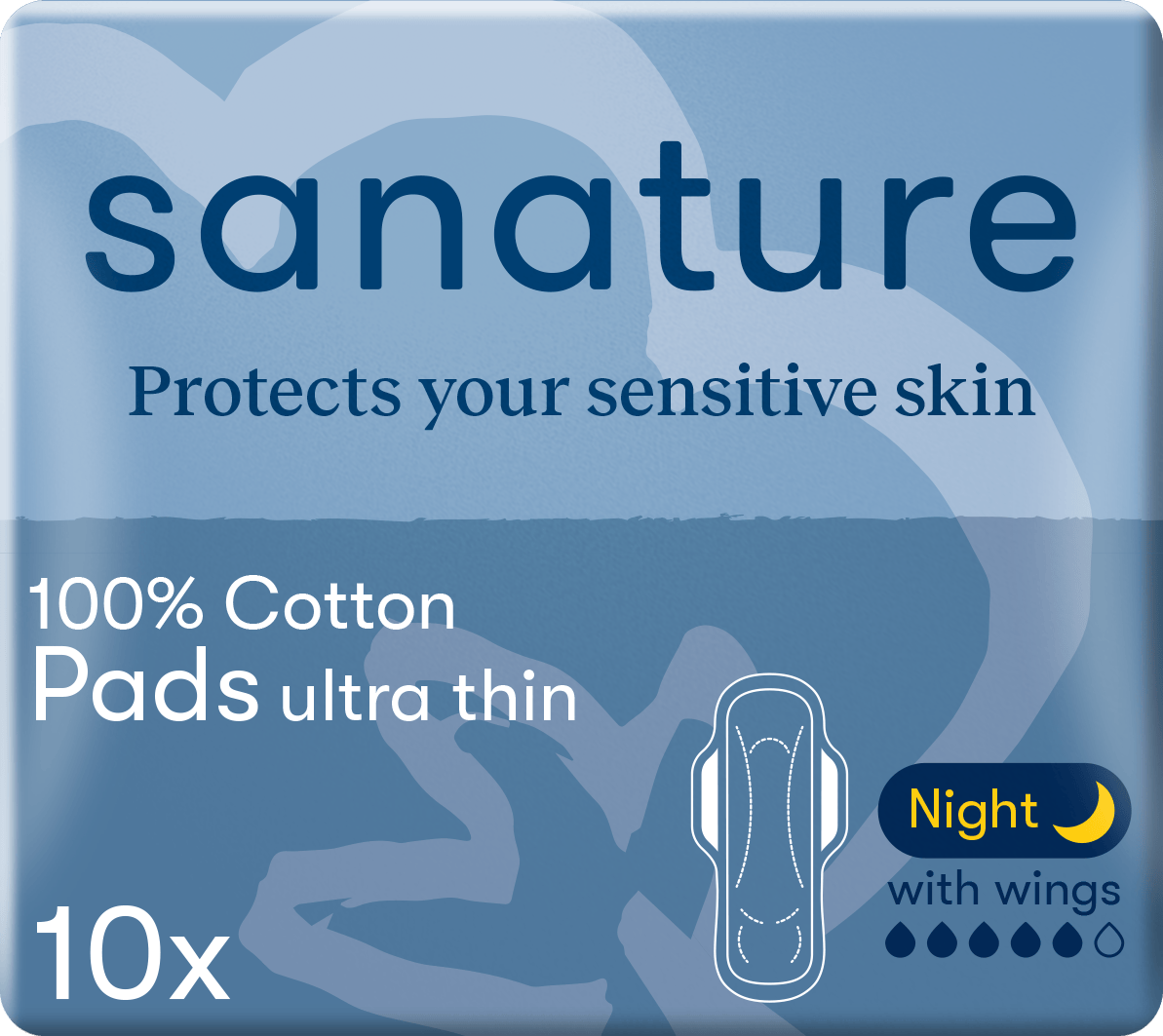 Sanature maandverband night with wings Zak 10 st