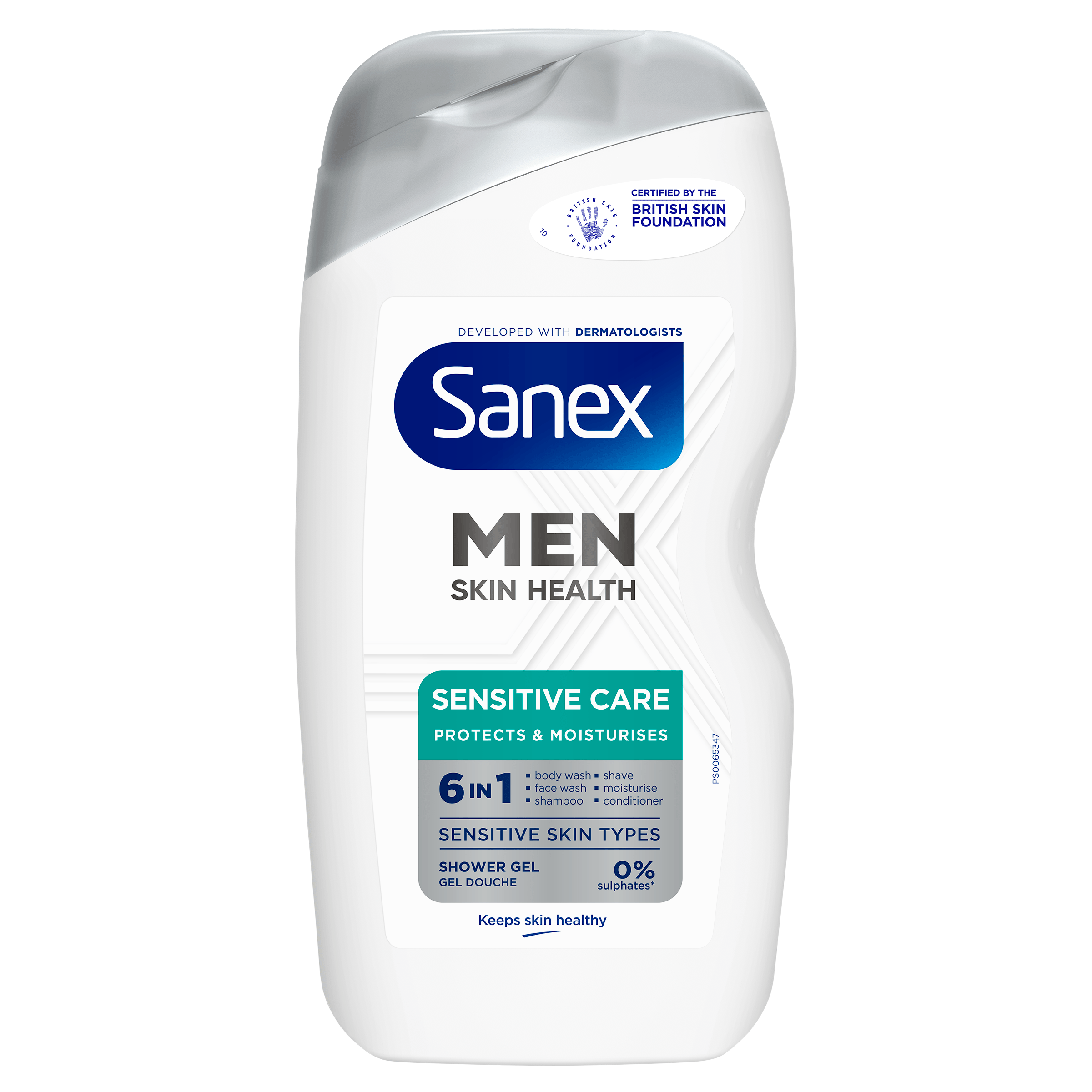 Sanex Douche men sensitive care Fles 400 ml