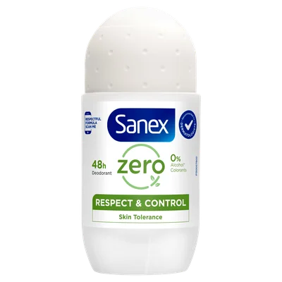 Sanex Deospray deo roller zero% respect Fles 50 ml