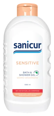 Sanicur Bad en douchegel sensitive Fles 1000 ml