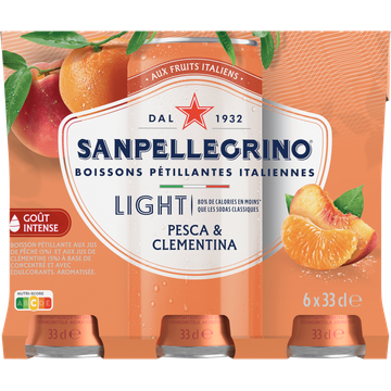 Sanpellegrino Pesca & Clementina Light 6x33cl