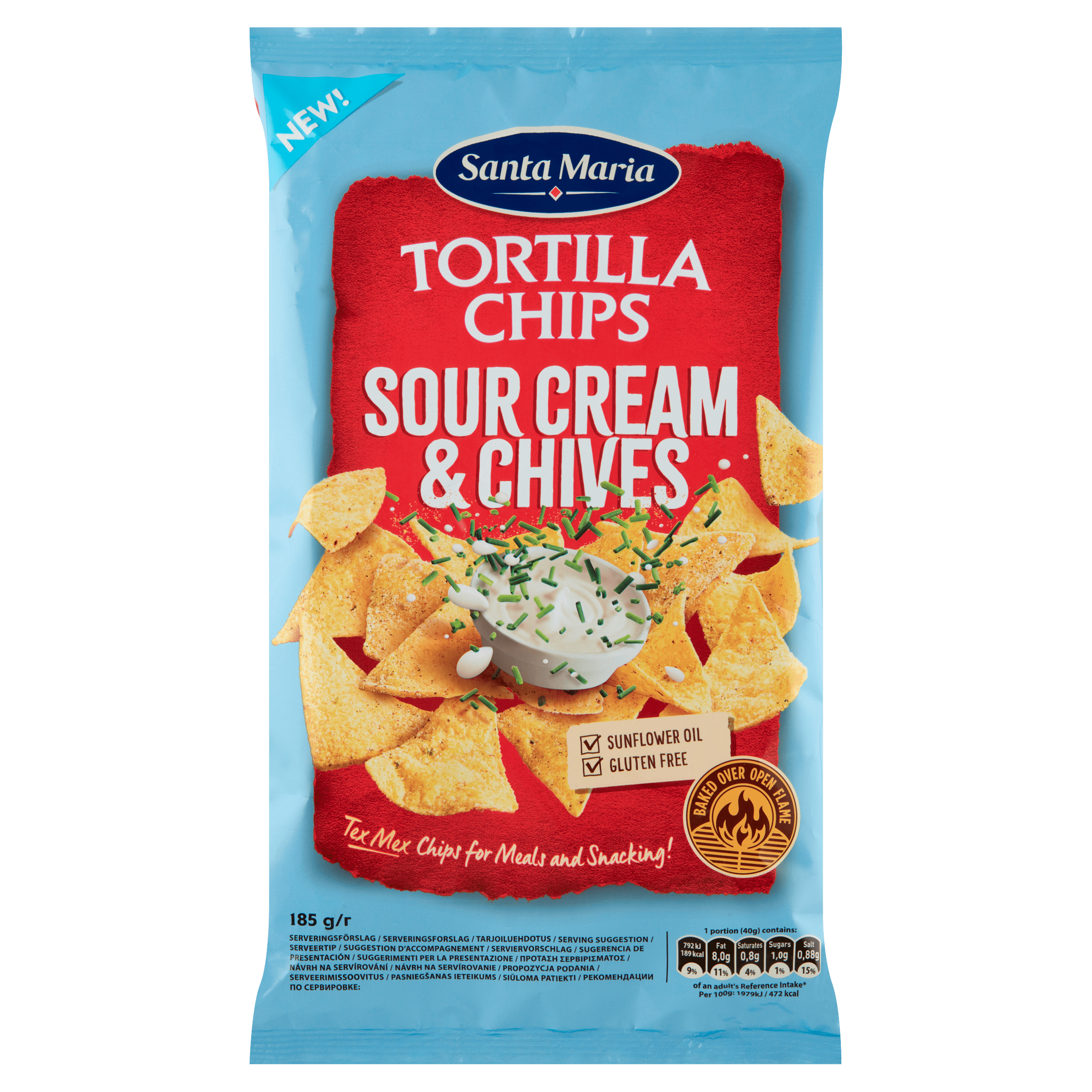 Santa maria Tortilla Chips Sour Cream & Chives