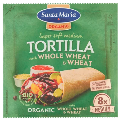 Santa maria Soft Tortilla Organic Medium Zak 320 g