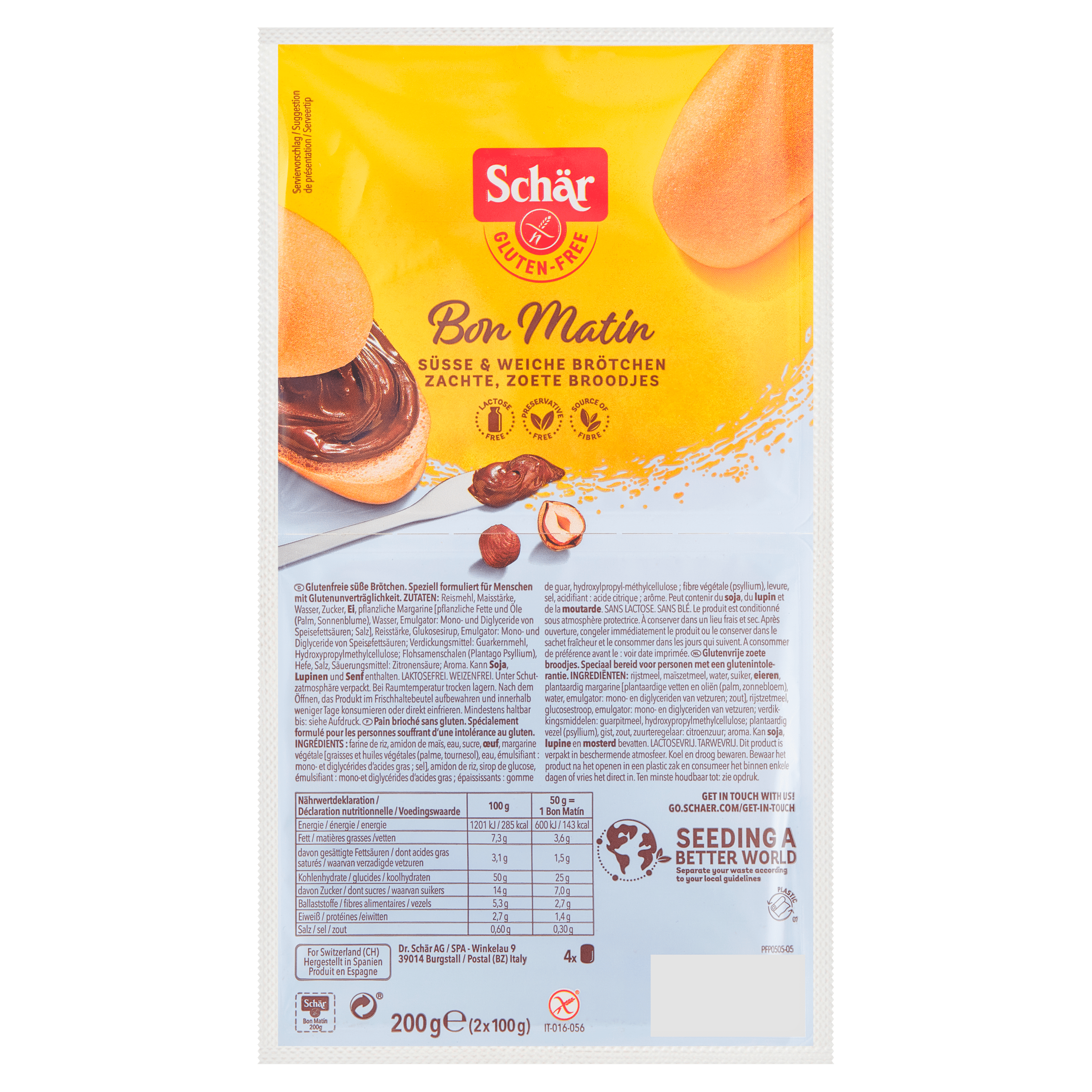 Schär Glutenvrije Bon matin Stazak 200 g