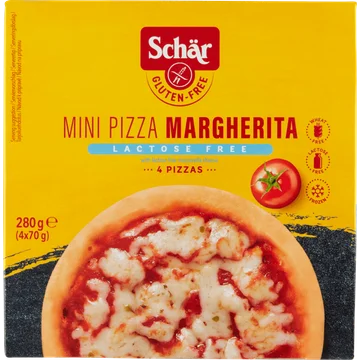 Schär Mini Pizza Margherita  Glutenvrij 4 x 70 g