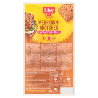 Schär Mehrkorn brotchen glutenvrij Krimp 210 g