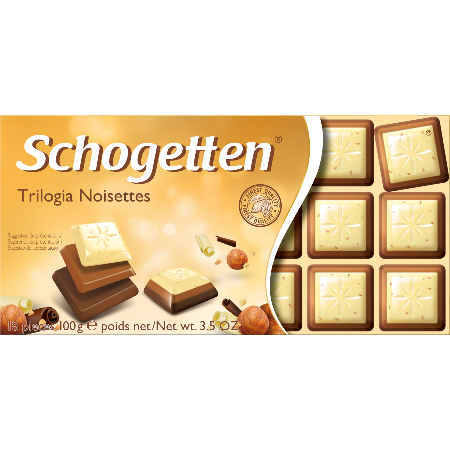 Schogetten Chodoladereep trilogie van praline