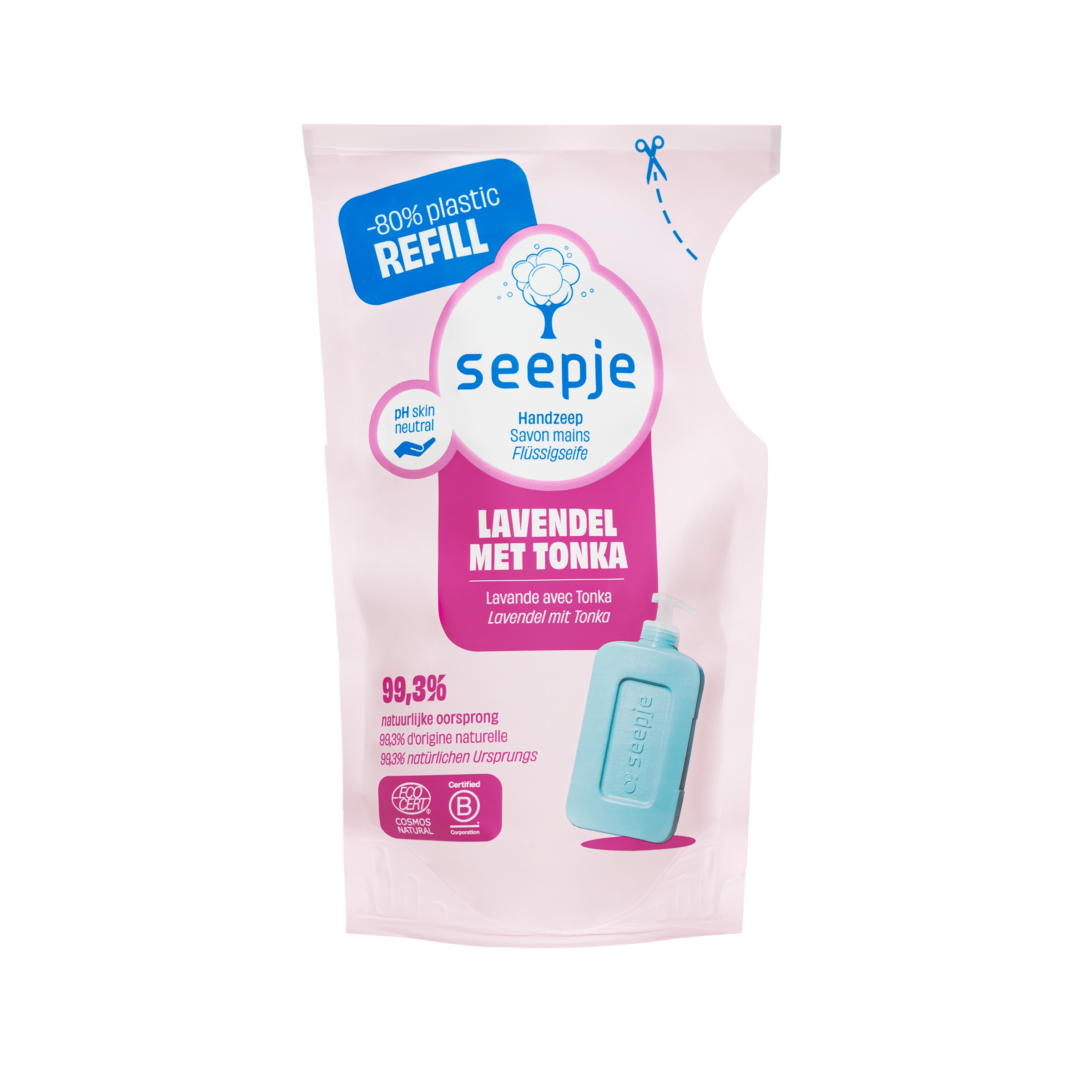 Seepje Handzeep Laven met Tonka navul