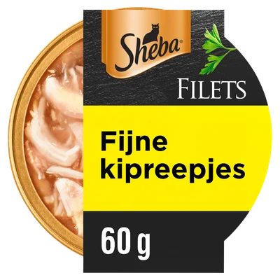 Sheba Filets Kipfilet stukjes in saus kattenvoer 60 g