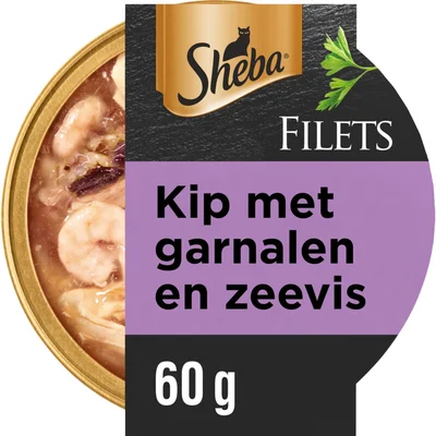 Sheba Filets kip met garnalen en zeevis