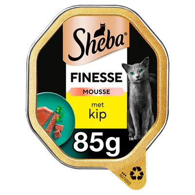 Sheba Finesse Mousse Kip Kattenvoer Zak 85 g