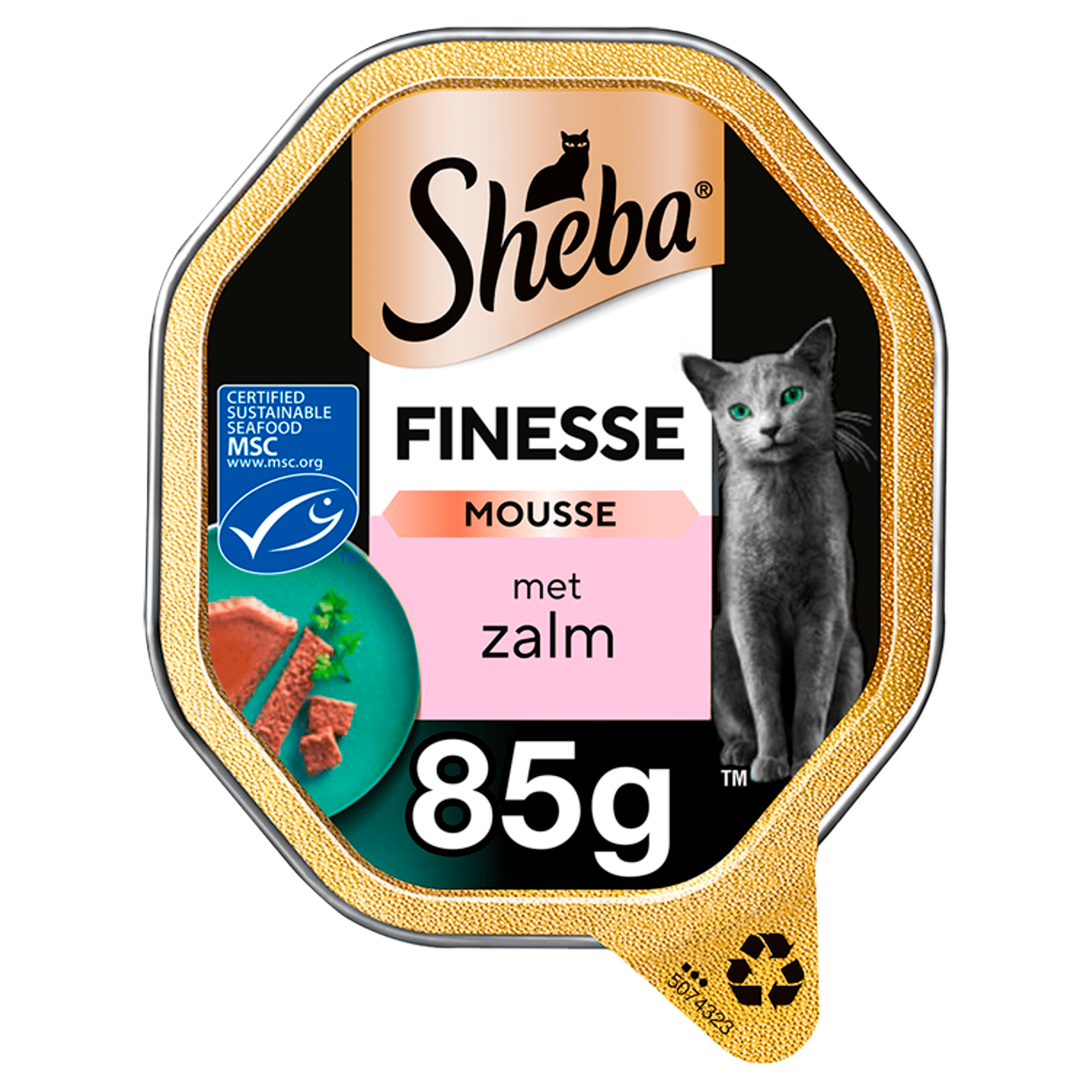 Sheba Finesse Mousse Zalm Kattenvoer Zak 85 g